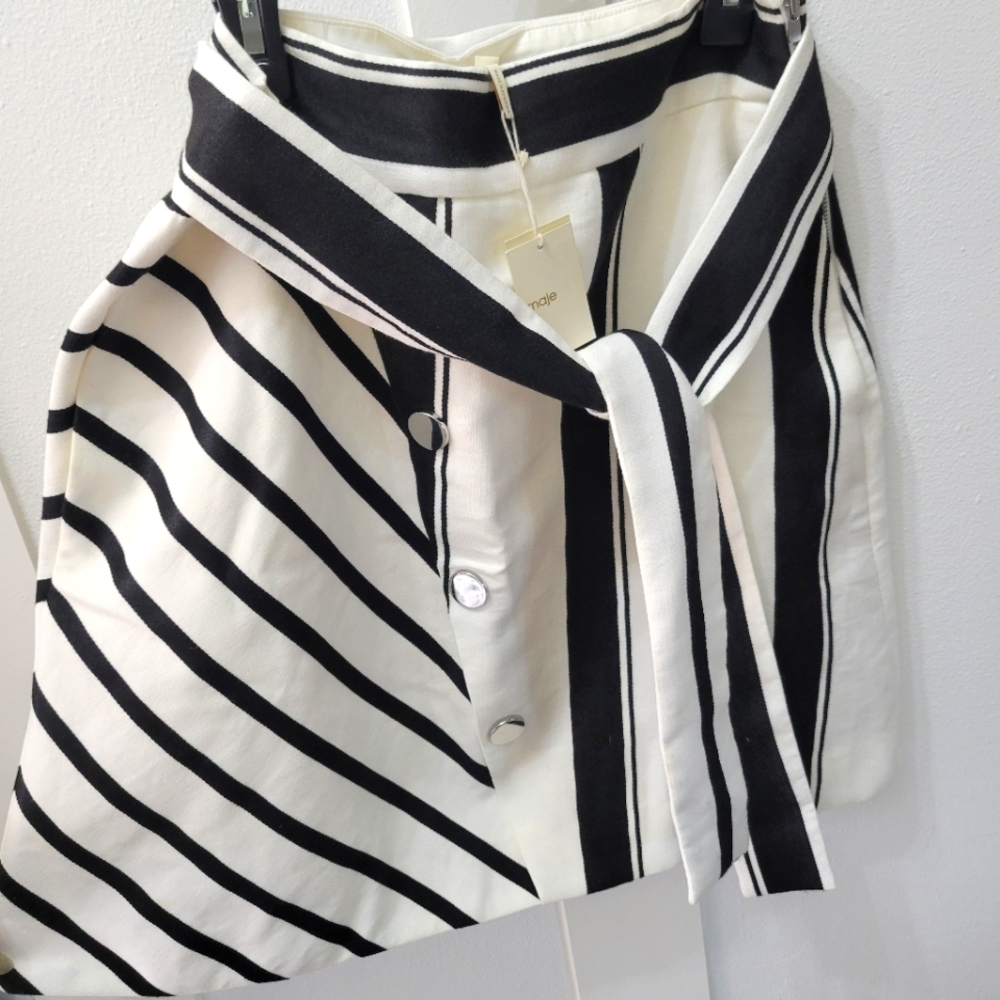 Maje Striped Skirt